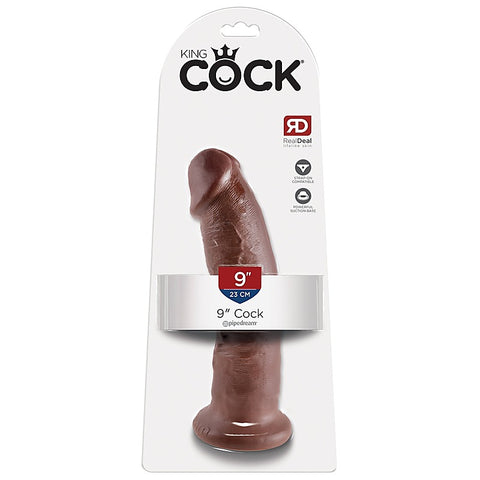 King Cock 9 Inch Realistic Dong with Suction Cup