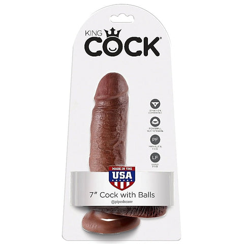 King Cock Realistic Cock with Balls and Suction Cup Base
