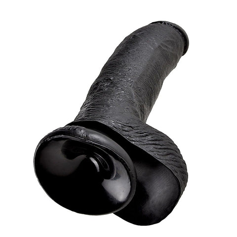 King Cock 9 Inch Suction Cup Realistic Dong with Balls
