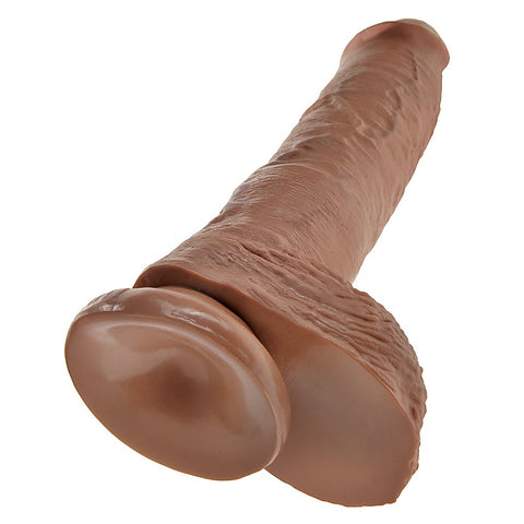 King Cock 10 Inch Suction Cup Realistic Cock with Balls