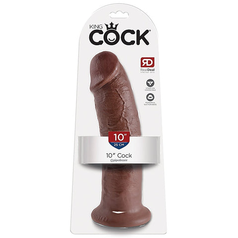 King Cock 10 Inch Suction Cup Realistic Cock with Balls