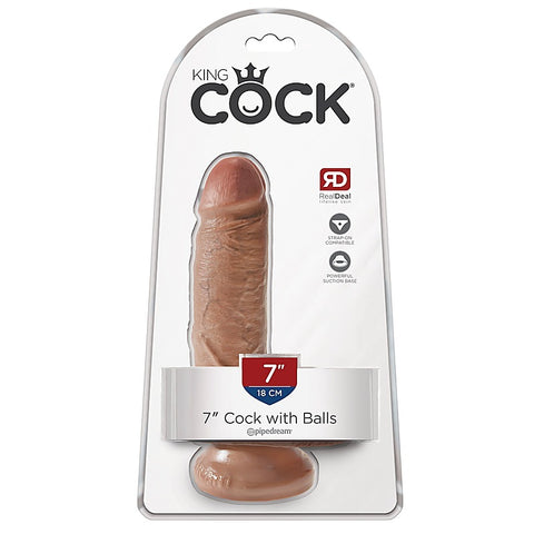 King Cock Realistic Cock with Balls and Suction Cup Base