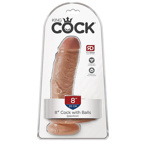 King Cock Realistic Cock with Balls and Suction Cup Base