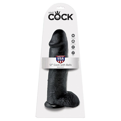 King Cock 12 Inch Suction Cup Realistic Dildo