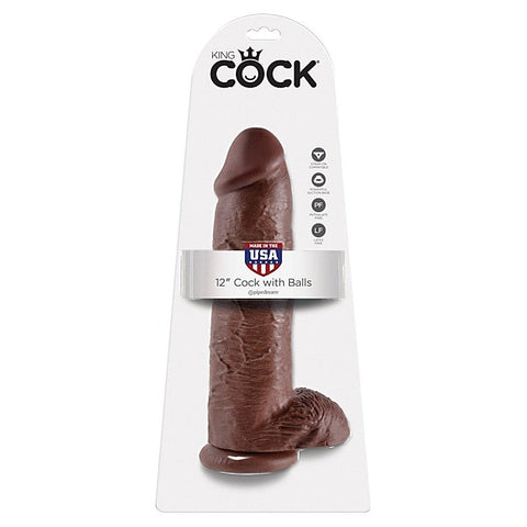 King Cock 12 Inch Suction Cup Realistic Dildo