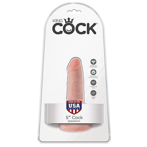 King Cock 5 Inch Realistic Dildo with Suction Cup
