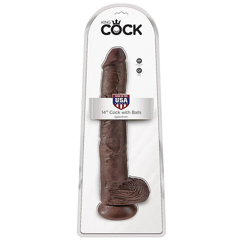 King Cock 14 Inch Realistic Cock with Balls
