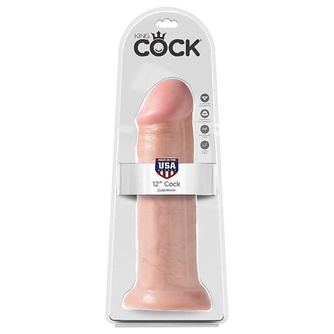 King Cock Suction Cup Base Realistic Dildo Flesh