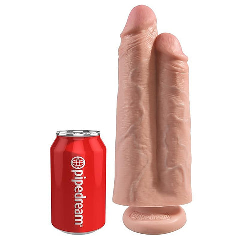 King Cock Two Cocks One Hole Realistic Double Dildo