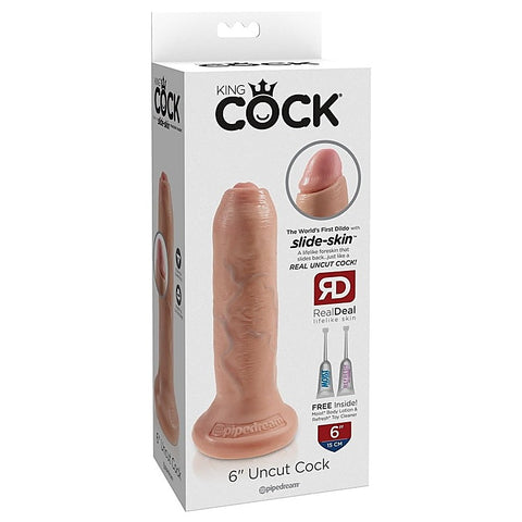 King Cock Uncut Lifelike with Foreskin by Pipedream Products