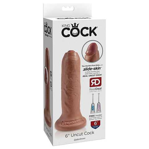 King Cock Uncut Lifelike with Foreskin by Pipedream Products