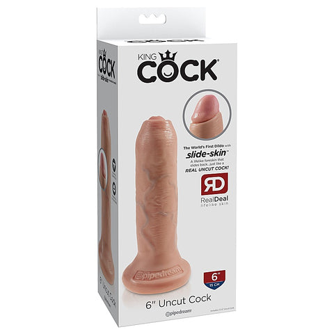 King Cock Uncut Lifelike with Foreskin by Pipedream Products