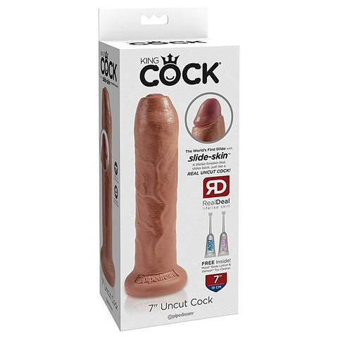 King Cock Uncut Lifelike with Foreskin by Pipedream Products