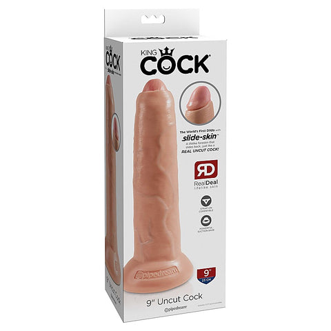 King Cock Uncut Lifelike with Foreskin by Pipedream Products