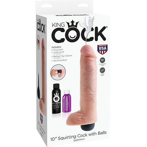 King Cock Squirting Realistic Cock with Balls
