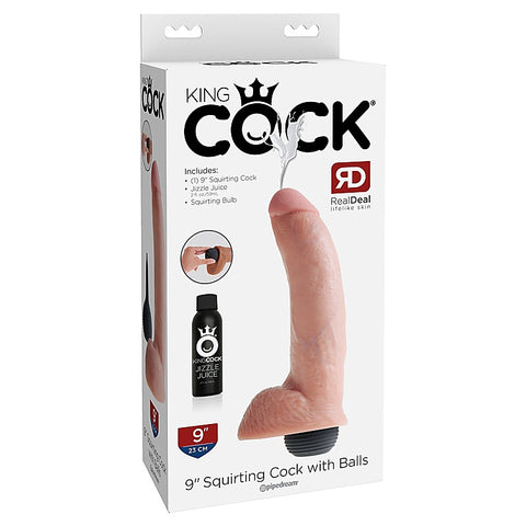 King Cock Squirting Realistic Cock with Balls