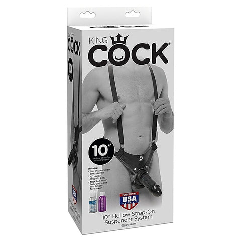 King Cock 10 Inch Hollow Strap-On by Pipedream Products