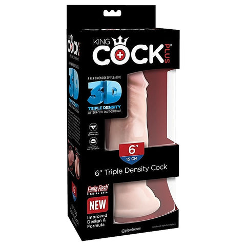 King Cock Plus Triple Density Realistic Feel Dildo