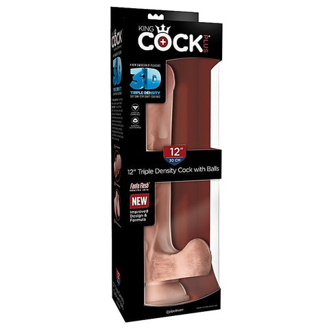 King Cock Plus Triple Density Realistic Cock with Balls