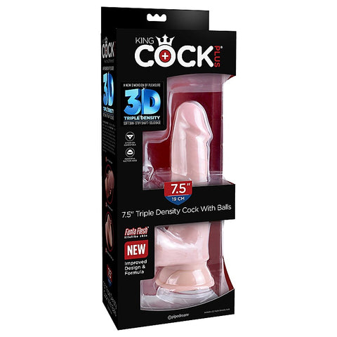 King Cock Plus Triple Density Realistic Cock with Balls