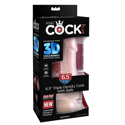King Cock Plus Triple Density Realistic Cock with Balls