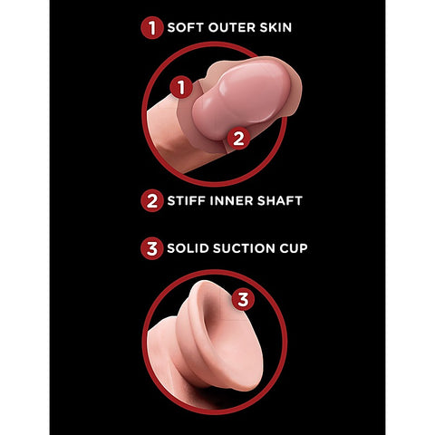 King Cock Plus Triple Density Cock With Swinging Balls
