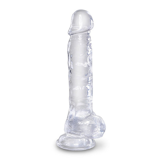 King Cock Clear Realistic Cock with Balls
