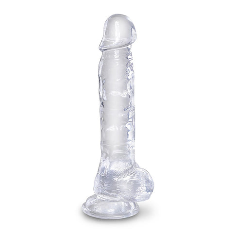 King Cock Clear Realistic Cock with Balls