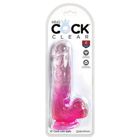 King Cock Clear 6 Inch Dildo by Pipedream Products