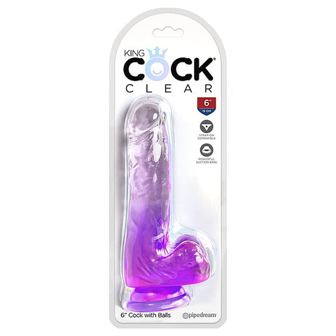 King Cock Clear 6 Inch Dildo by Pipedream Products