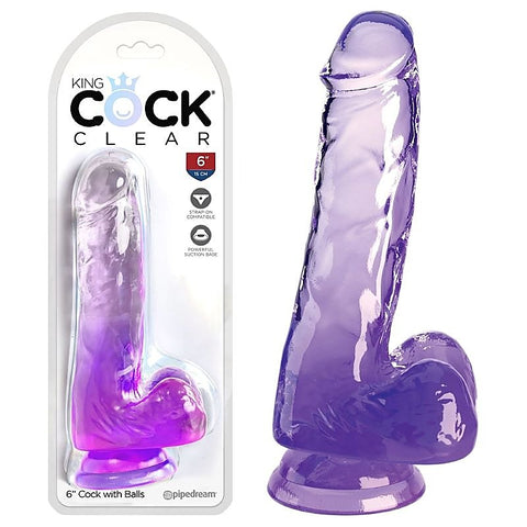King Cock Clear 6 Inch Dildo by Pipedream Products