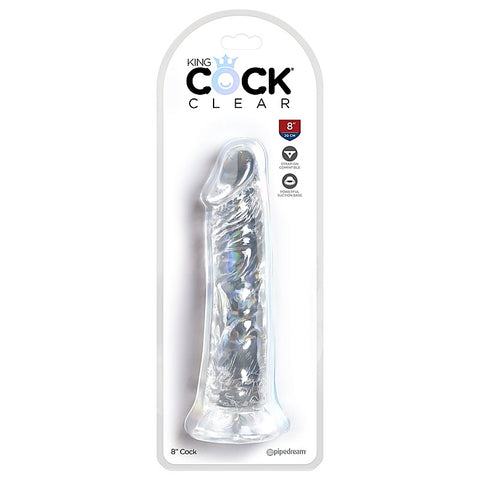 King Cock Clear Realistic Cock With Suction Cup Base