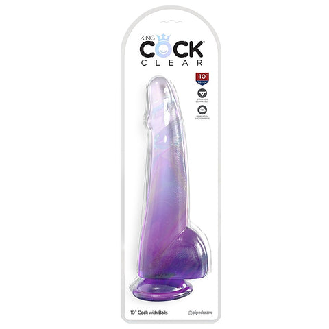 King Cock Clear 10 Inch Realistic Dildo