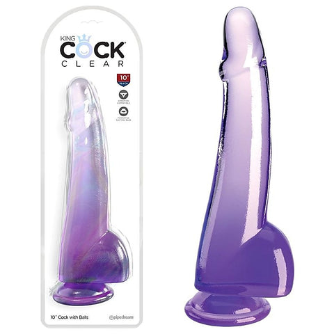 King Cock Clear 10 Inch Realistic Dildo