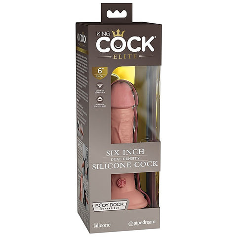 King Cock Elite - Dual-Density Silicone Dildo for Pleasure