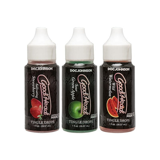 Good Head Tingle Drops Anal Lube 3 Pack by Doc Johnson