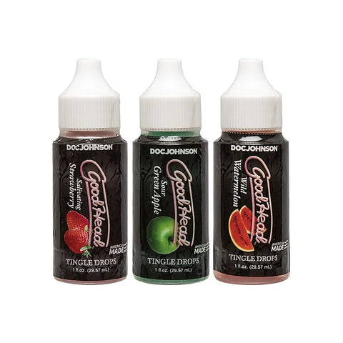 Good Head Tingle Drops Anal Lube 3 Pack by Doc Johnson