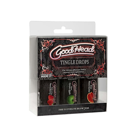 Good Head Tingle Drops Anal Lube 3 Pack by Doc Johnson
