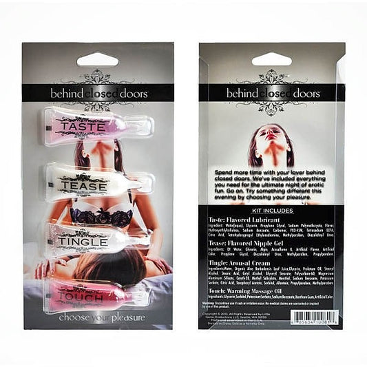 Behind Closed Doors Choose Your Pleasure Massage Oils Kit