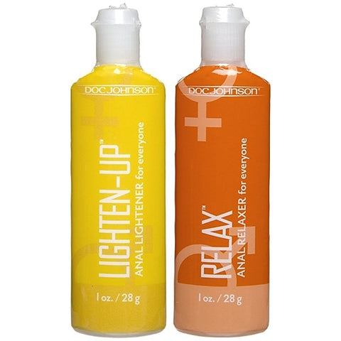 Lighten-Up + Relax 2-Pack Anal Lube Set by Doc Johnson