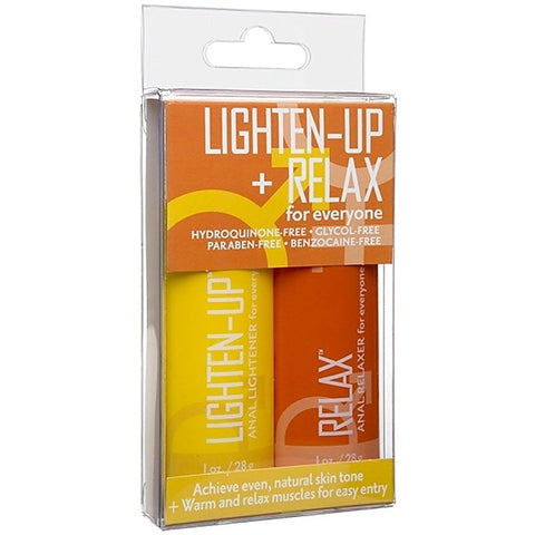 Lighten-Up + Relax 2-Pack Anal Lube Set by Doc Johnson