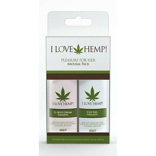 I Love Hemp Pleasure for Her Arousal Pack by Doc Johnson