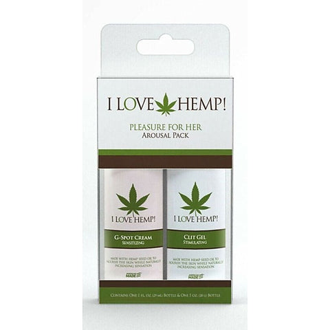 I Love Hemp Pleasure for Her Arousal Pack by Doc Johnson