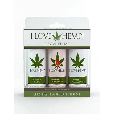 I Love Hemp Play With Me Lubricant Pack by Doc Johnson