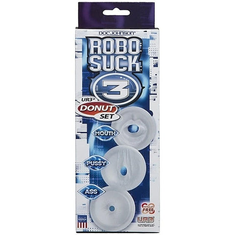 RoboSuck3 UR3 Male Masturbator Donut Set by Doc Johnson