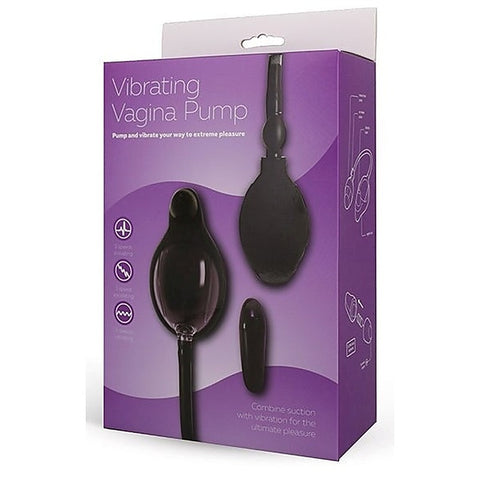 Vibrating Vagina Pump Black by Seven Creations