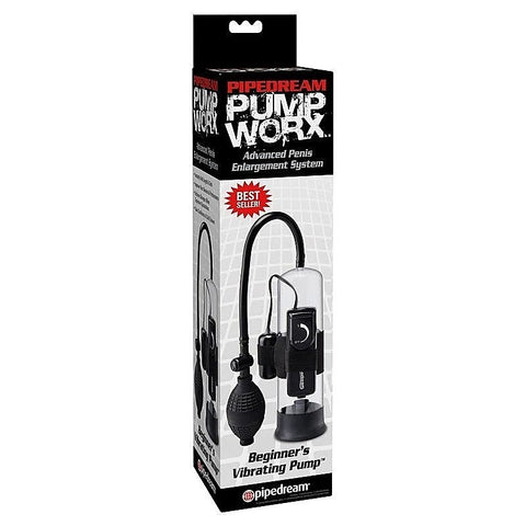 Pump Worx Beginners Vibrating Mens Penis Pump