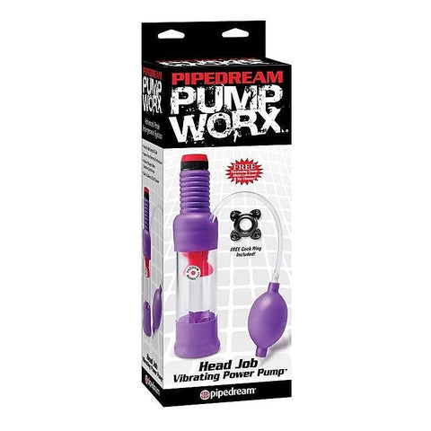 Pump Worx Head Job Vibrating Penis Power Pump