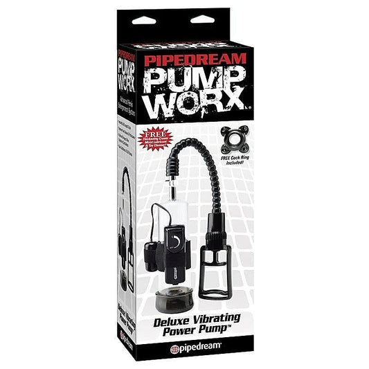 Pump Worx Deluxe Vibrating Power Penis Pump