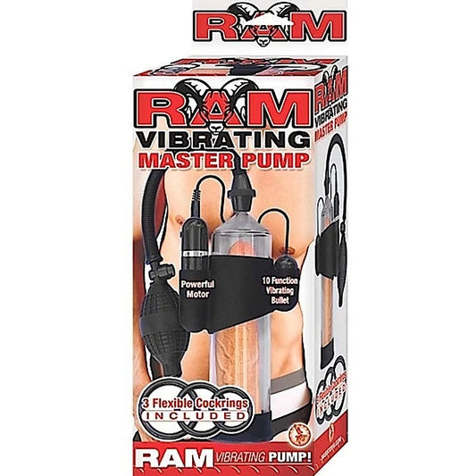 Ram Vibrating Master Mens Penis Pump by Nasstoys